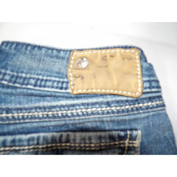 Silver Jeans Suki Surplus Sz 28x32 Y2K Grunge Rockabilly Thick Stitch Boot Cut - Picture 3 of 16